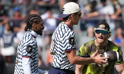 Tom Brady and Logan Paul Exchanged Middle Fingers at the World Cup Final and It Got Weird Fast