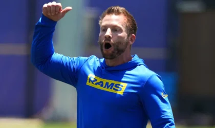 Sean McVay Says He’s ‘Crossed Paths’ With Aaron Donald and the Rams Still Want Him Back