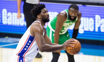 Stephen A. Smith Bet You Jaylen Brown Won’t Care About Embiid’s Flopping Now That They’re Teammates