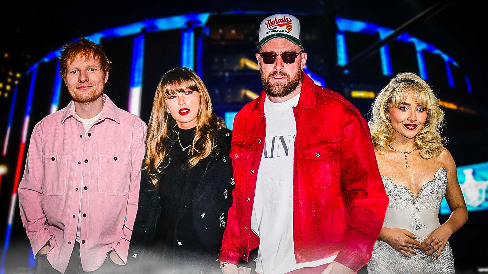 Sabrina Carpenter and Ed Sheeran Spotted in New York Ahead of Taylor Swift and Travis Kelce’s MSG Wedding