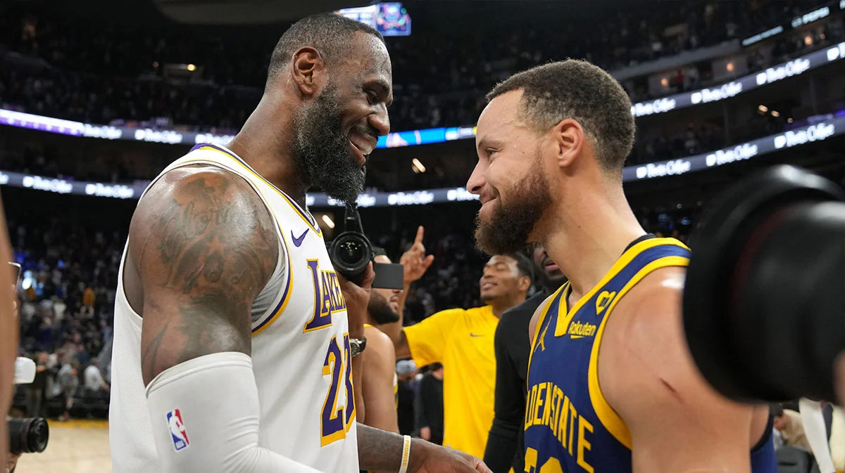 Steph Curry’s LeBron James pitch is part basketball, part tee times