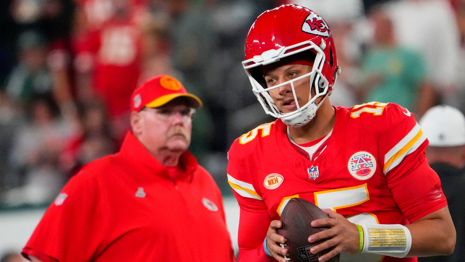 Patrick Mahomes and Brittany Showed Up to the Travis Kelce-Taylor Swift Wedding in Custom Looks That Stole the Show