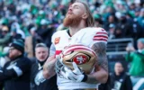 49ers’ George Kittle Honors Retiring Teammate While Rehabbing Torn Achilles