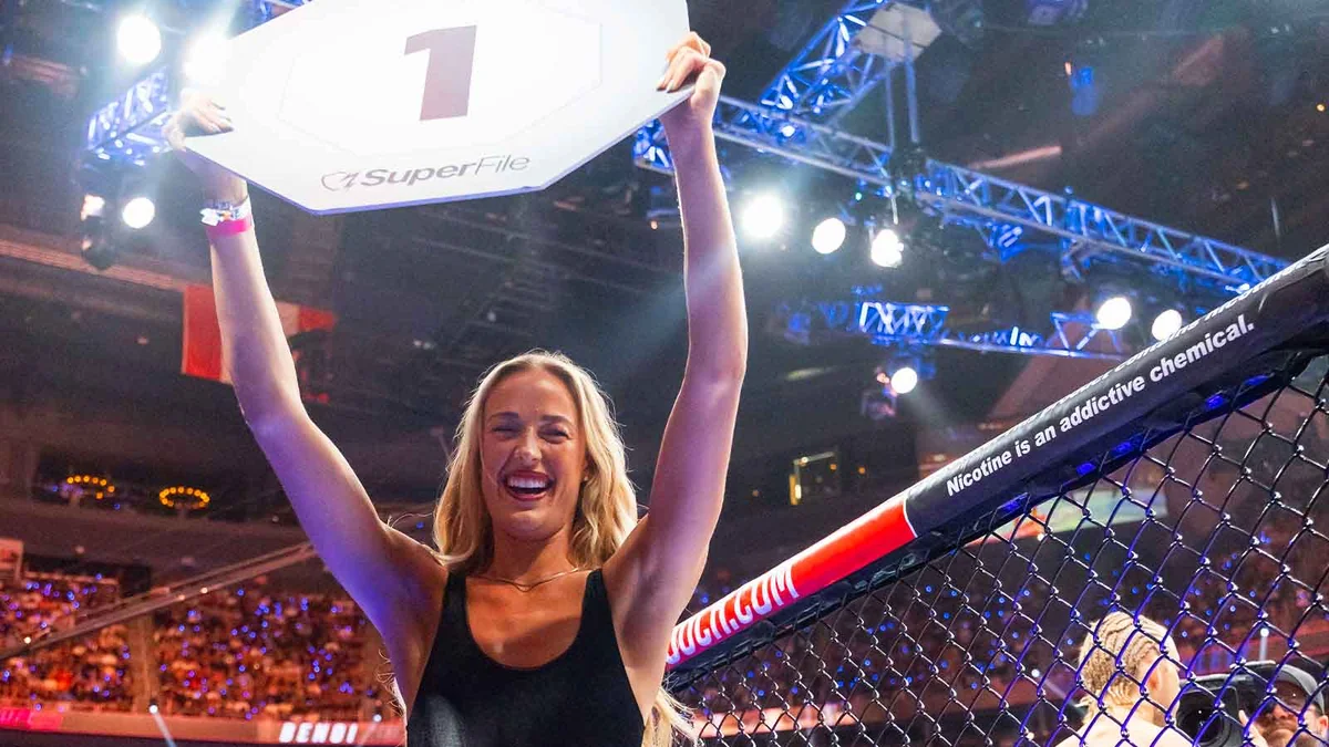 Sophie Cunningham Became a UFC Ring Girl on 8 Minutes Notice. Dana White Approved Instantly.