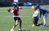 Giants QB Jaxson Dart Threw a Deep Ball Off a Jet Ski on July 4 and It Was Perfect