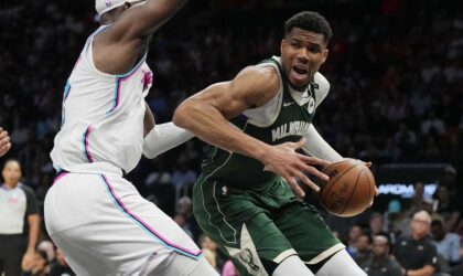 Giannis Antetokounmpo Picked a Heat Teammate as the Best American Big Man in the NBA