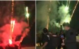 Mexico Fans Camp Outside England’s Hotel with Fireworks and Trumpets Ahead of World Cup Showdown