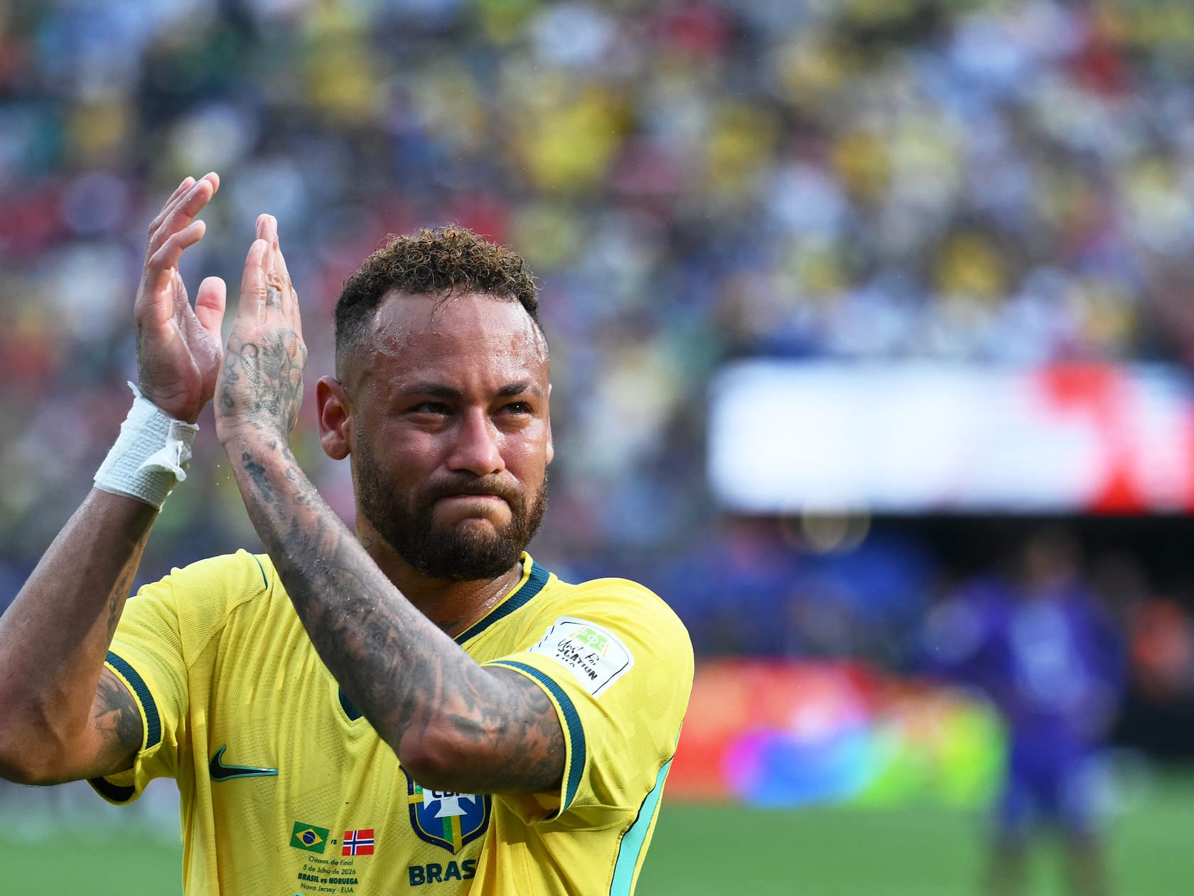Neymar Broke Down on the Field After Brazil’s Loss. Then He Made It Official.