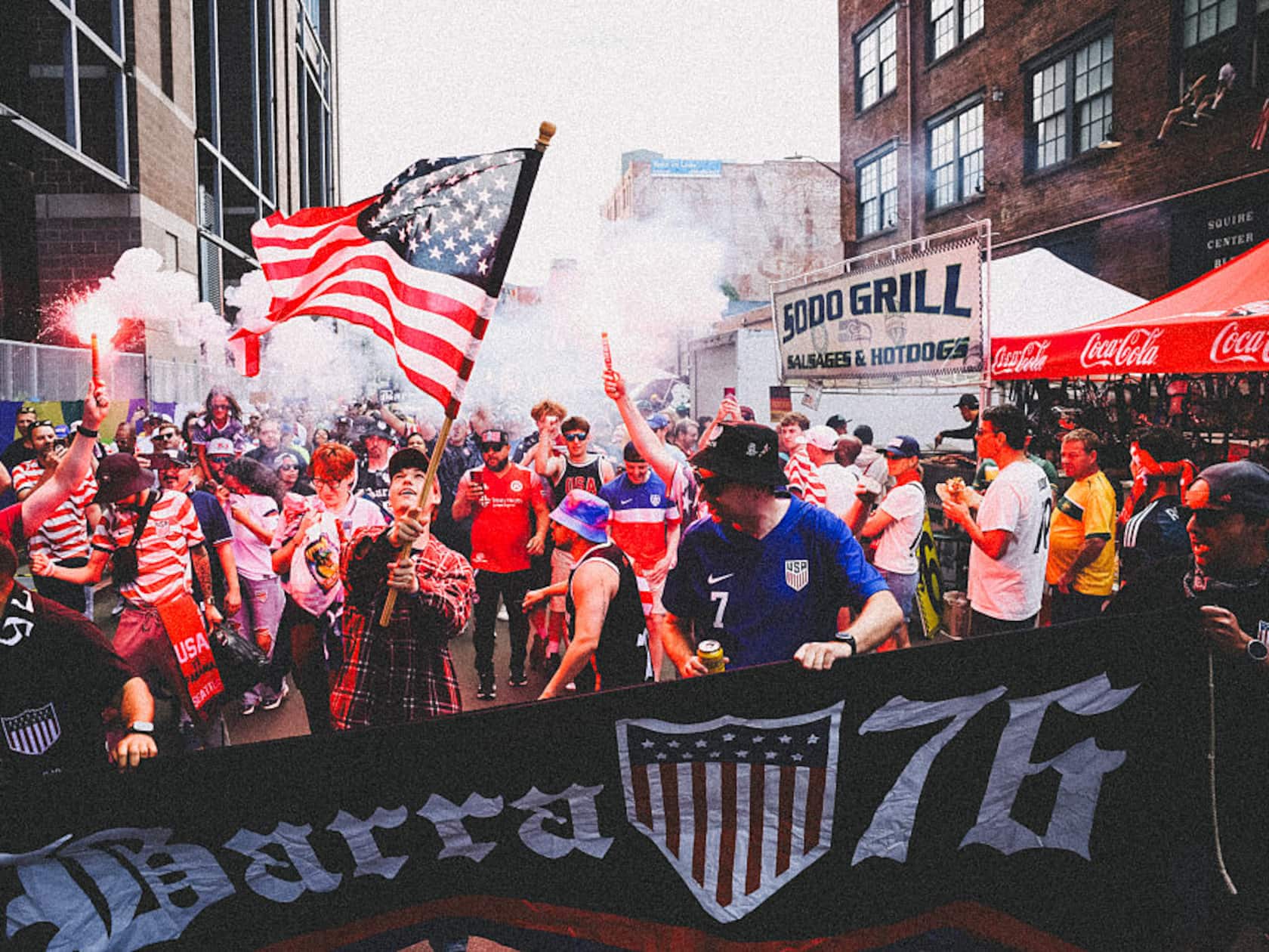 Seattle Turned Into a Red, White and Blue Party Before USMNT’s Belgium Rematch