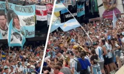 Argentina Fans Turned Atlanta Into a Sea of Sky Blue and White Before the Semifinal