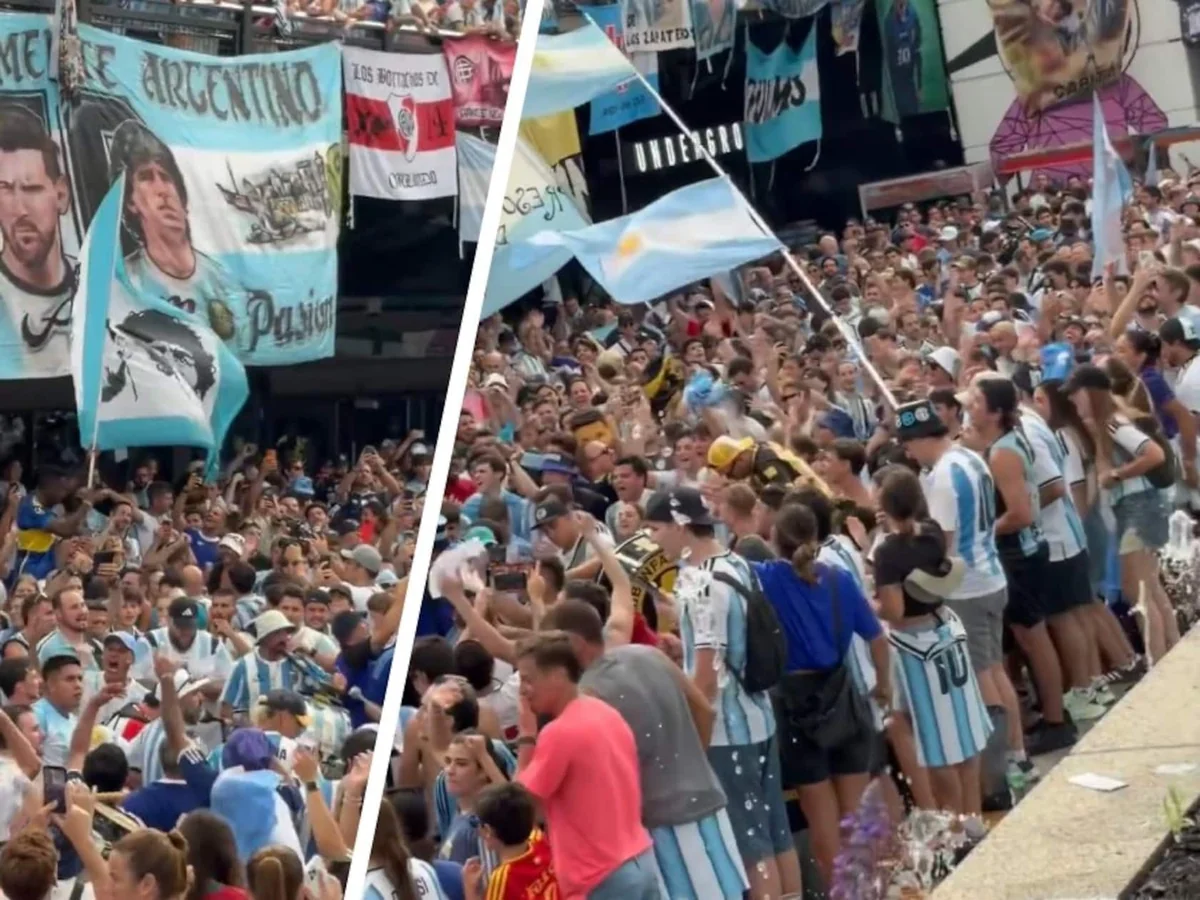 Argentina Fans Turned Atlanta Into a Sea of Sky Blue and White Before the Semifinal