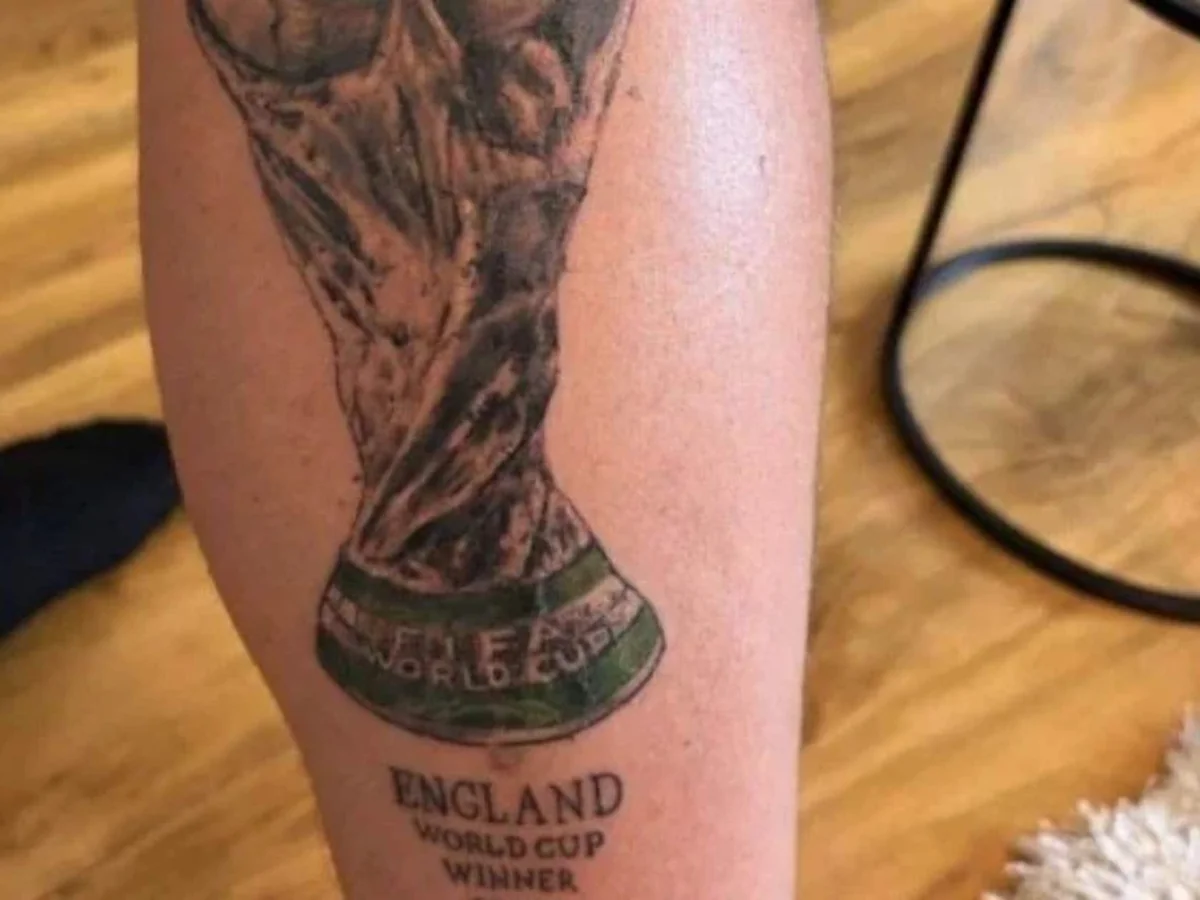 England Fan Got a 2026 World Cup Champion Tattoo Before the Quarterfinals Even Started