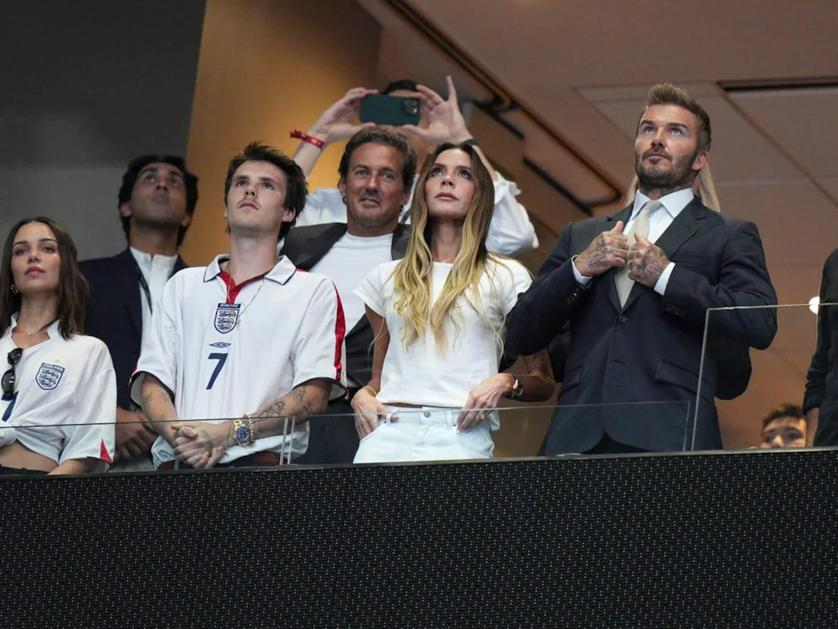 David Beckham and Mick Jagger Lead Star Parade at England-Argentina World Cup Semifinal