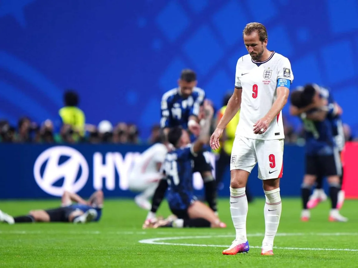 England Sat Back After Going Up 1-0 and Argentina Made Them Pay. Kane Says Team Blew It.